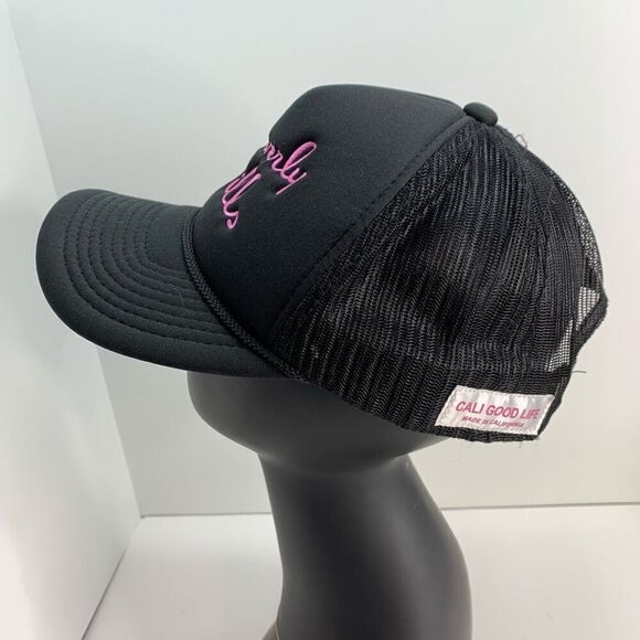 Rare‎ Beverly Hills  Cali Good Life BLACK TRUCKER HAT - Picture 4 of 5